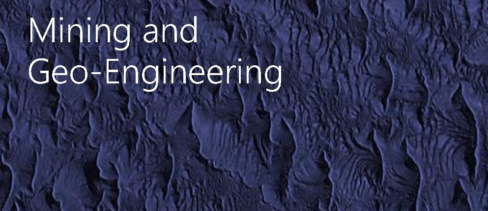 International Journal of Mining and Geo-Engineering