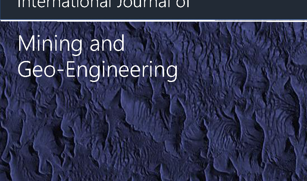 International Journal of Mining and Geo-Engineering
