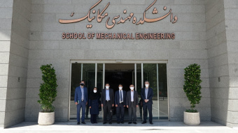 Cultural attache' of Iraq Embassy in Tehran visited School of Mechanical Engineering